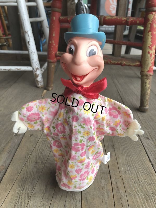 画像1: Vintage Gund Disney Hand Puppet Jiminy Cricket (B384)