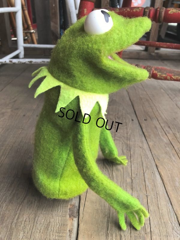 画像4: 70s Vintage FP Muppets Kermit the Frog Puppet doll (B389)