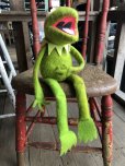画像1: 【SALE】 70s Vintage FP Muppets Kermit the Frog Plush doll (B390) (1)