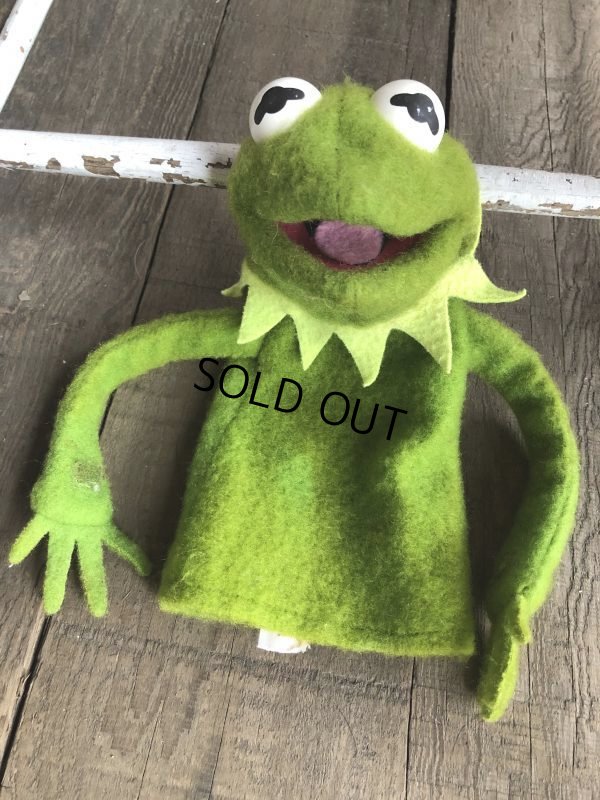 画像8: 70s Vintage FP Muppets Kermit the Frog Puppet doll (B389)