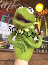 70s Vintage FP Muppets Kermit the Frog Puppet doll (B389)