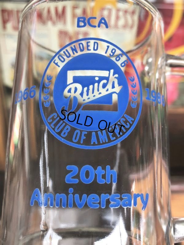 画像7: Vintage Automobilia Buick 20th Anniversary Advertising Heavy Glass Mug (B401)