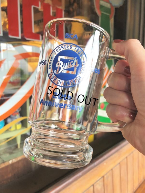 画像8: Vintage Automobilia Buick 20th Anniversary Advertising Heavy Glass Mug (B401)