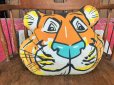 画像1: 60s Vintage Esso Exxon Friends Of The Tiger Pillow Cushion (B415) (1)