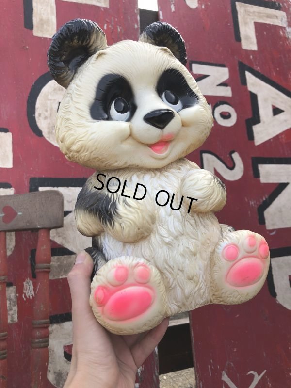 画像12: 70s Vintage Panda Bear Plastic Coin Bank (B417)