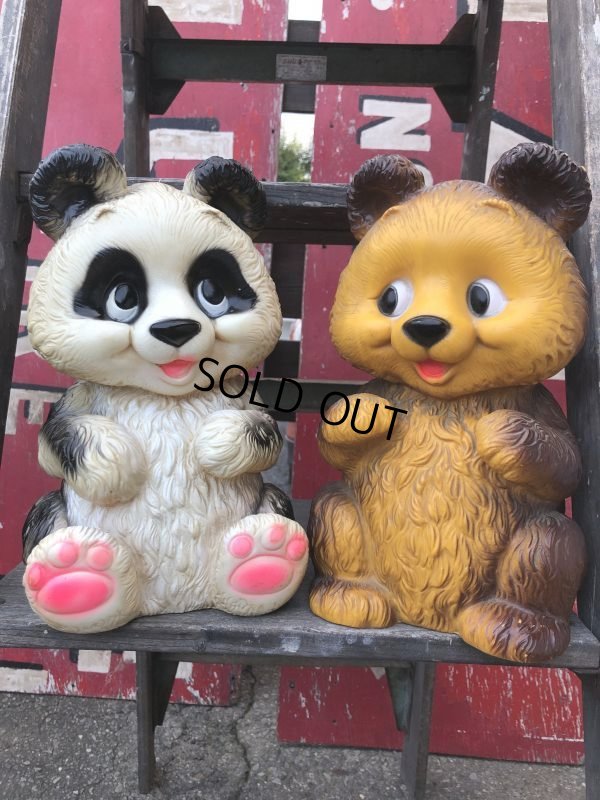 画像13: 70s Vintage Panda Bear Plastic Coin Bank (B417)
