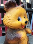 画像7: 70s Vintage Teddy Bear Plastic Coin Bank (B418)