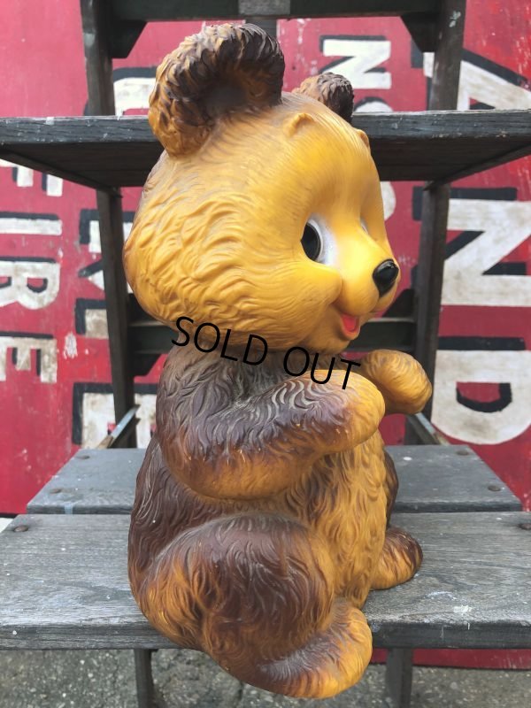 画像4: 70s Vintage Teddy Bear Plastic Coin Bank (B418)