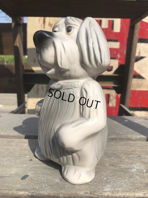 画像2: 60s Vintage FORD Shaggy Dog Ceramic Bank (B428)