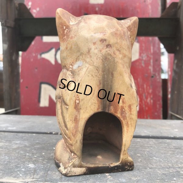 画像3: Vintage Ceramic Owl Candle Holder (B433)