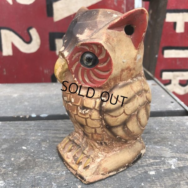 画像5: Vintage Ceramic Owl Candle Holder (B433)