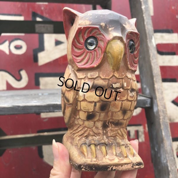 画像10: Vintage Ceramic Owl Candle Holder (B433)