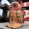 画像1: Vintage Ceramic Owl Candle Holder (B433) (1)