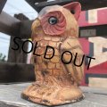 Vintage Ceramic Owl Candle Holder (B433)