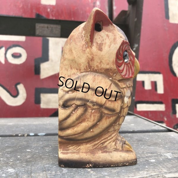 画像4: Vintage Ceramic Owl Candle Holder (B433)