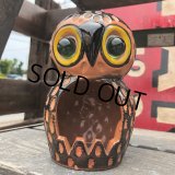 Vintage Ceramic Owl Candle Holder (B435)