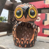 Vintage Ceramic Owl Candle Holder (B435)