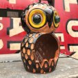 画像2: Vintage Ceramic Owl Candle Holder (B435) (2)