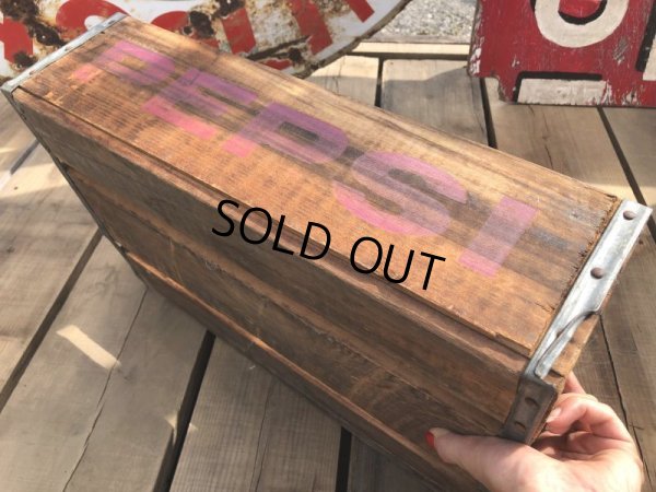 画像5: 70s Vintage Pepsi Wooden Crate (B439)