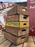 画像9: 70s Vintage Pepsi Wooden Crate (B442)