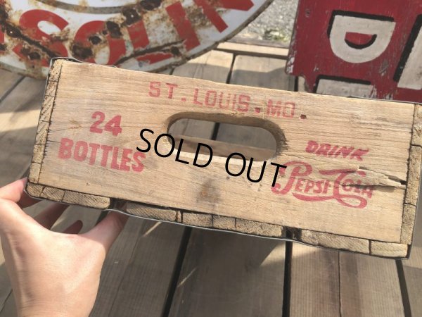 画像4: 70s Vintage Pepsi Wooden Crate (B441)