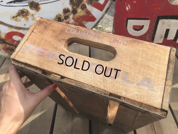 画像4: 70s Vintage Pepsi Wooden Crate (B439)