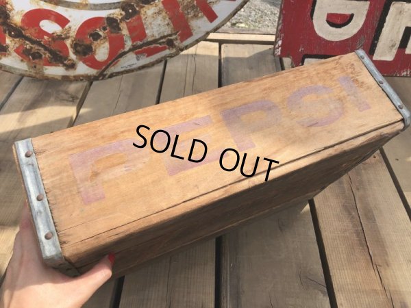 画像3: 70s Vintage Pepsi Wooden Crate (B439)