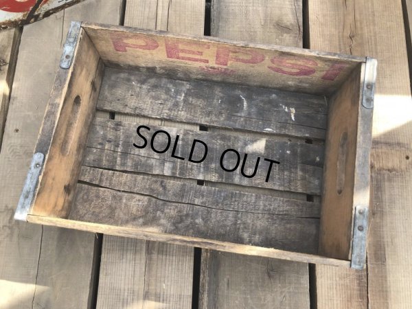 画像6: 70s Vintage Pepsi Wooden Crate (B438)