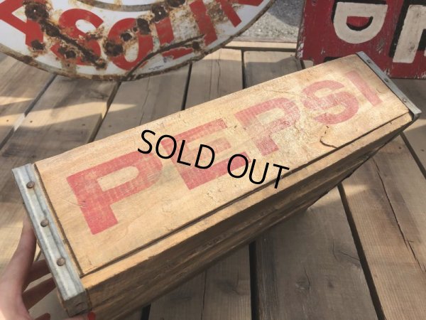 画像5: 70s Vintage Pepsi Wooden Crate (B441)