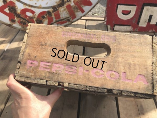 画像4: 70s Vintage Pepsi Wooden Crate (B438)