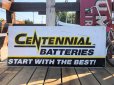 画像2: Vintage CENTENNIAL BATTERIES Metal Sign (B443)  (2)