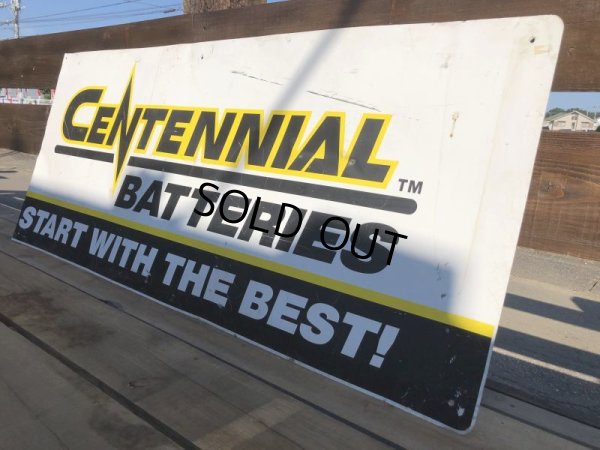 画像8: Vintage CENTENNIAL BATTERIES Metal Sign (B443)