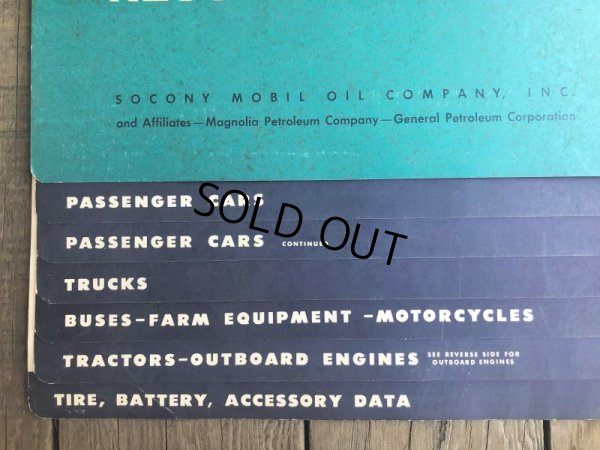 画像5: 50s Vintage Mobil Lubrication Oil Chart (B444)