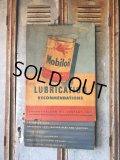 50s Vintage Mobil Lubrication Oil Chart (B445)