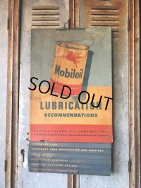 50s Vintage Mobil Lubrication Oil Chart (B445)