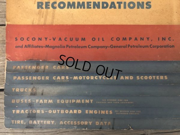 画像6: 50s Vintage Mobil Lubrication Oil Chart (B445)