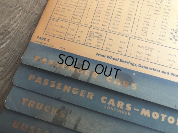 画像10: 50s Vintage Mobil Lubrication Oil Chart (B445)