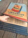 画像5: 50s Vintage Mobil Lubrication Oil Chart (B445)