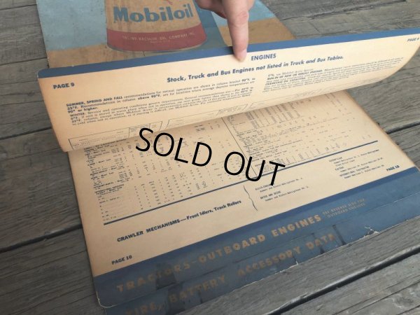 画像12: 50s Vintage Mobil Lubrication Oil Chart (B445)