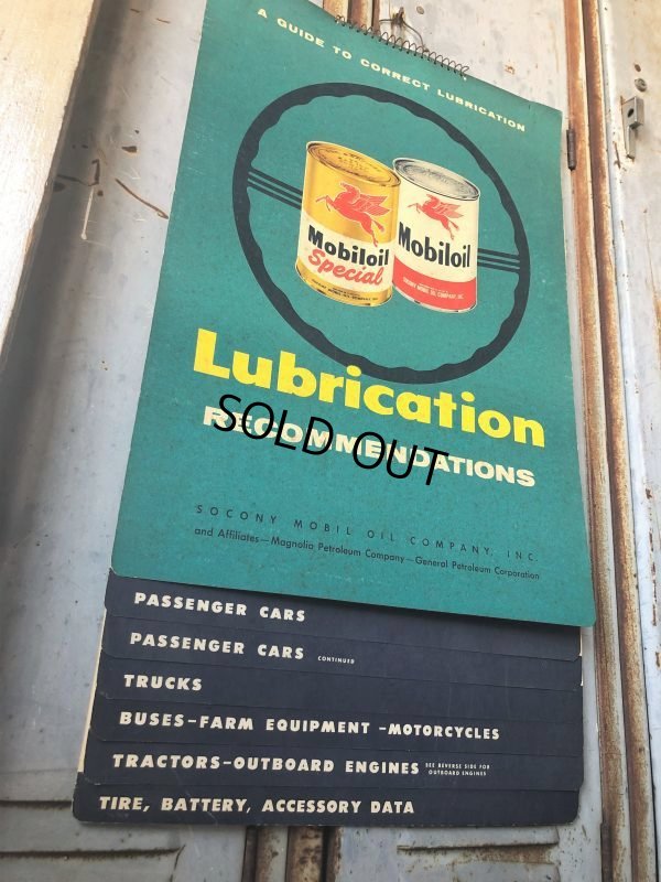 画像3: 50s Vintage Mobil Lubrication Oil Chart (B444)