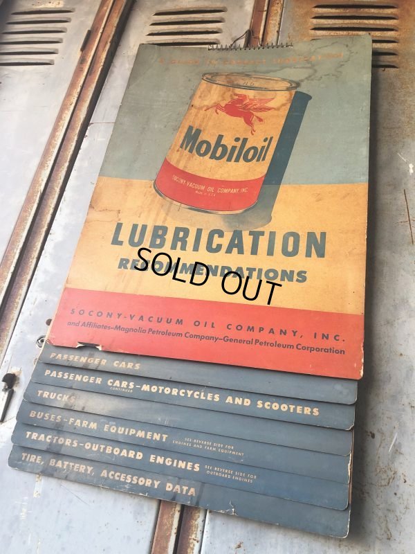 画像3: 50s Vintage Mobil Lubrication Oil Chart (B445)