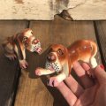 Vintage Japan Hound Dog Salt and Pepper Shakers (B446)