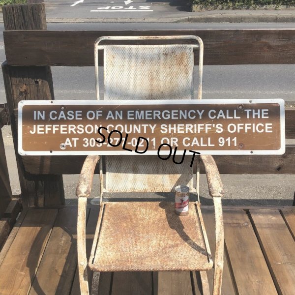 画像6: Vintage Road Sign Call 911 (B455)