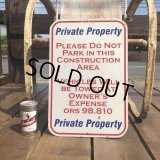 Vintage Road Sign Private Property (B450) 