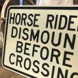 画像2: Vintage Road Sign HORSE RIDERS (B448)  (2)