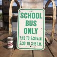 画像1: Vintage Road Sign SCHOOL BUS ONLY (B451)  (1)