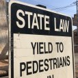 画像2: Vintage Road Sign STATE LAW (B454)  (2)