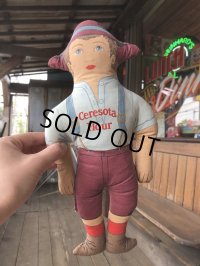 Vintage Advertising Pillow Doll  Cresota Flour (B078)
