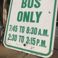 画像3: Vintage Road Sign SCHOOL BUS ONLY (B451)  (3)