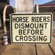 画像1: Vintage Road Sign HORSE RIDERS (B448)  (1)